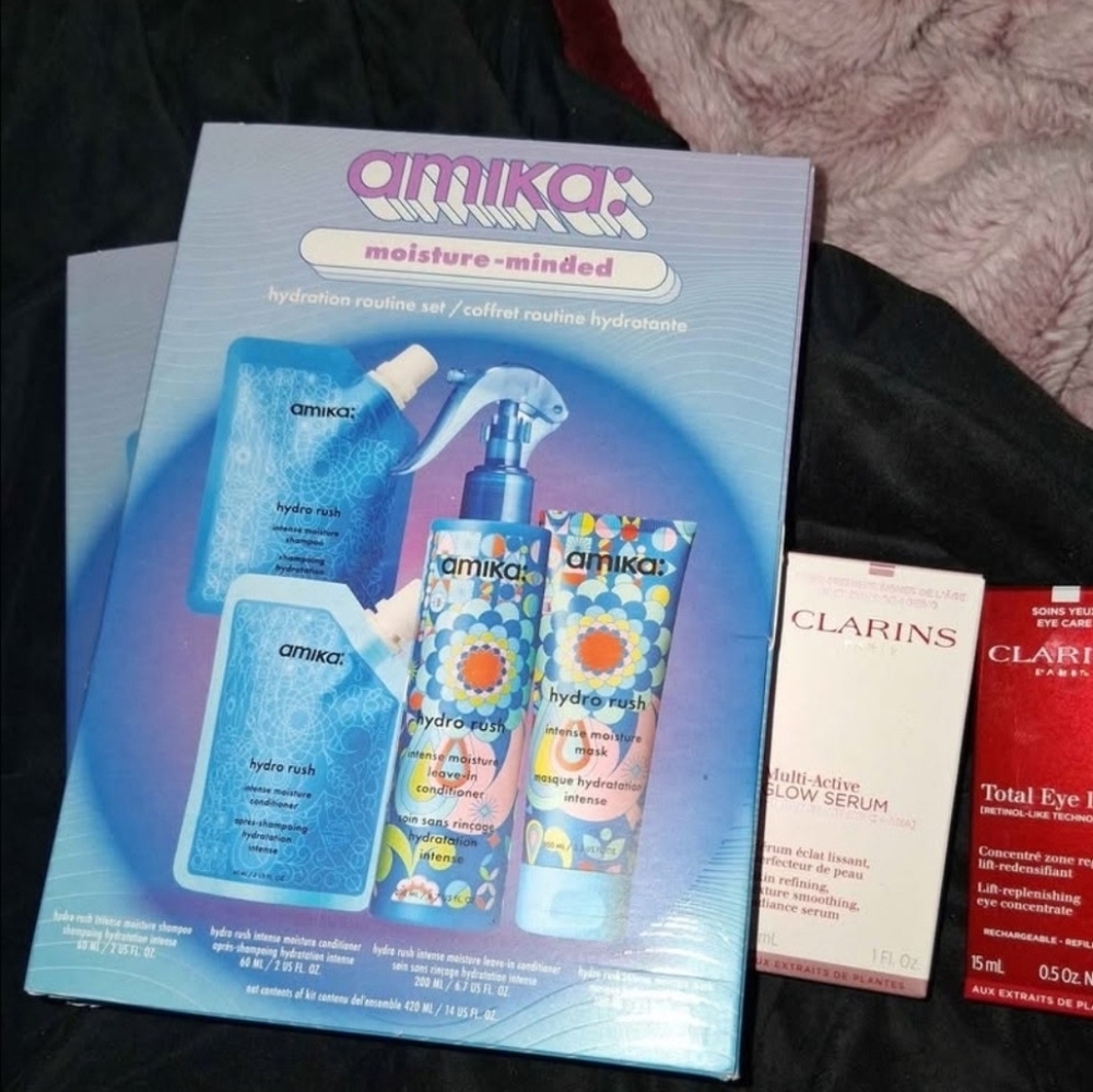 Amika Moisture-Minded Hydration Set - Blue and Multicolor